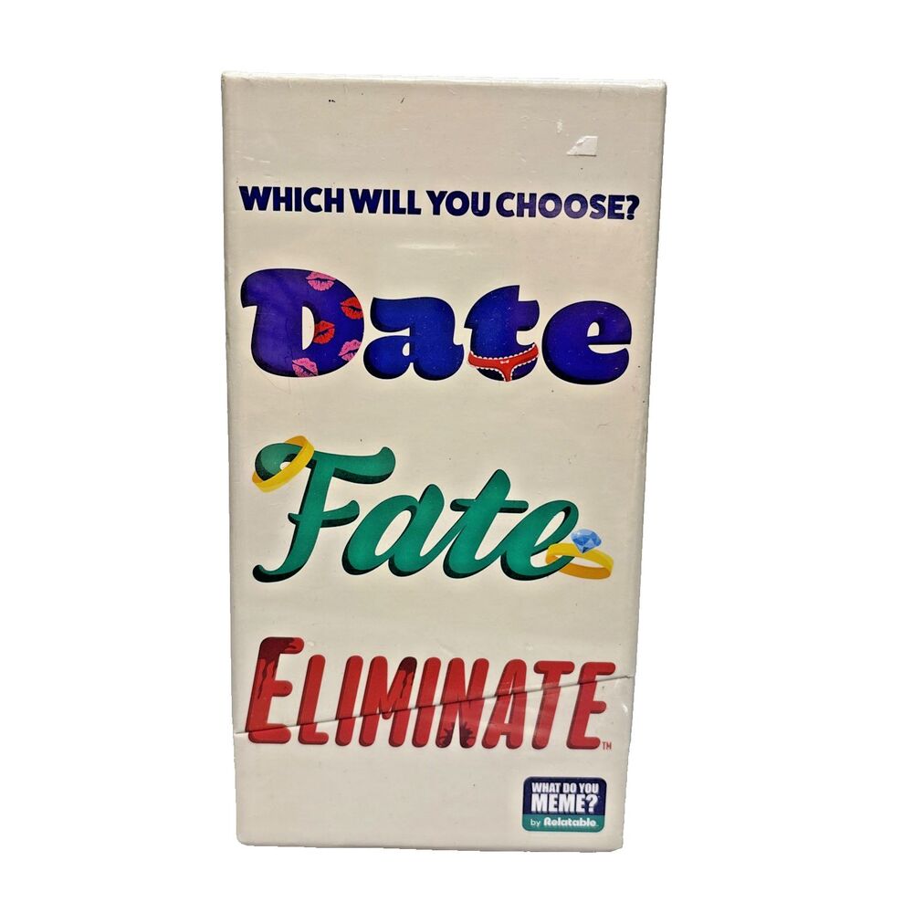 Date Fate Eliminate Which Will You Choose? Card Game Factory New Sealed Box